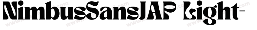 NimbusSansJAP Light字体转换
